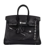 Hermes Limited Edition Birkin Rock 25 Black Volupto Palladium Hardware 73175 product photo 1