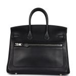 Hermes Limited Edition Birkin Rock 25 Black Volupto Palladium Hardware 73175 product photo 4