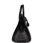 Hermes Birkin Sellier 25 Black Matte Alligator Palladium Hardware 73176 product photo 3