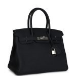 Hermes Birkin 30 Black Togo Palladium Hardware 73295 product photo 2