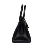 Hermes Birkin 30 Black Tadelakt Gold Hardware 73297 product photo 3