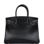 Hermes Birkin 30 Black Tadelakt Gold Hardware 73297 product photo 4