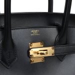 Hermes Birkin 30 Black Tadelakt Gold Hardware 73297 product photo 6