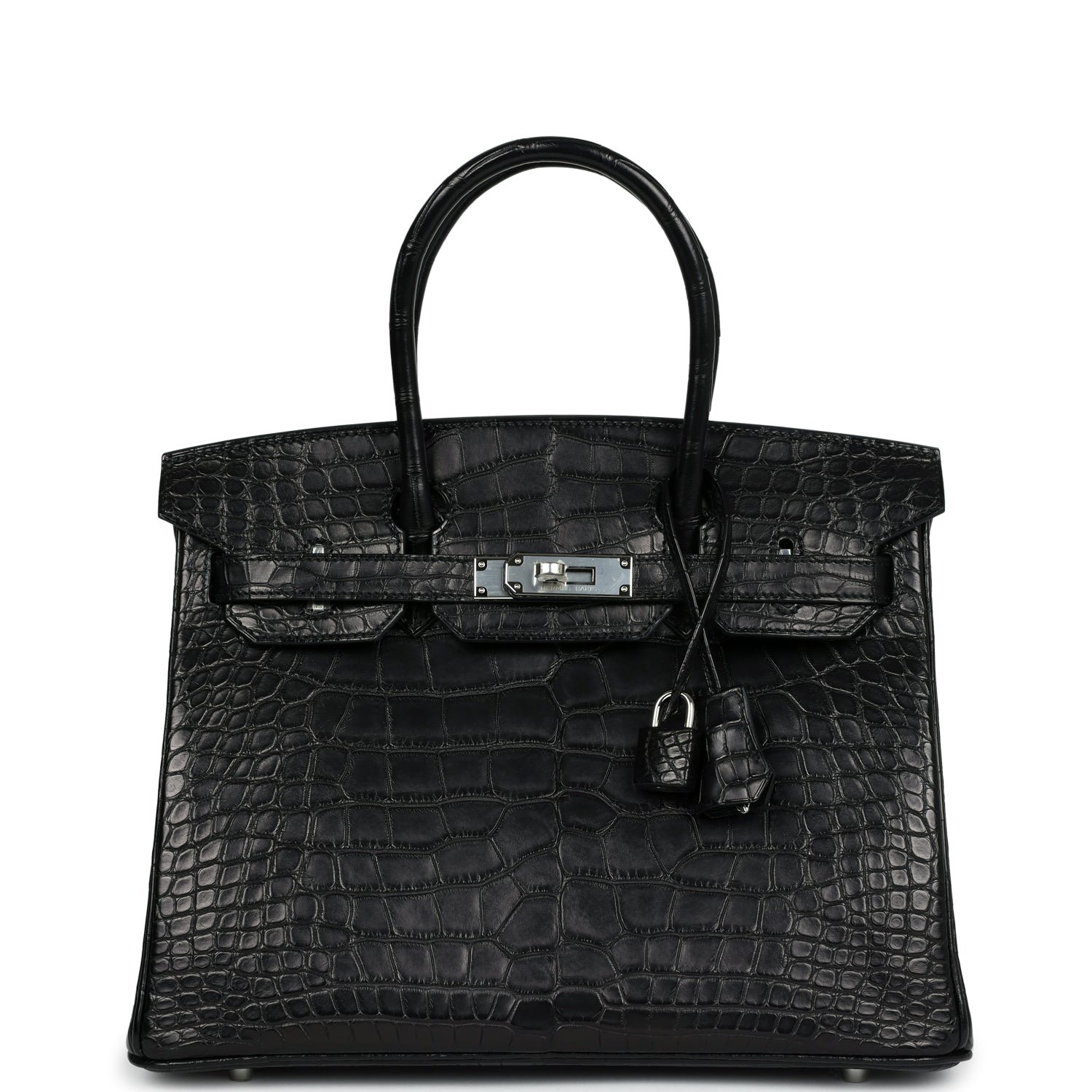 Hermes Birkin 30 Black Matte Alligator Palladium Hardware 73375 product photo 1