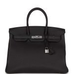 Hermes Birkin 35 Black Togo Palladium Hardware 73415 product photo 1