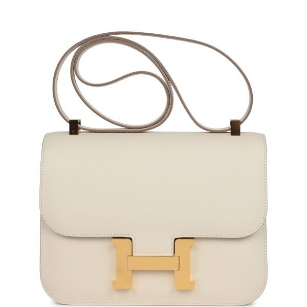 Hermes Constance 1-24 Craie Epsom Gold Hardware