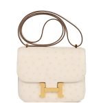 Hermes Constance 18 Nata Ostrich Gold Hardware 73694 product photo 1