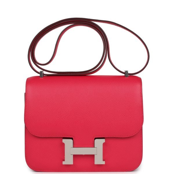 Hermes Constance 18 Rose Extreme Epsom Palladium Hardware 73704 product photo 1