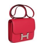 Hermes Constance 18 Rose Extreme Epsom Palladium Hardware 73704 product photo 2