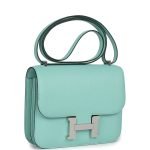 Hermes Constance 18 Aqua Chevre Palladium Hardware 73711 product photo 2