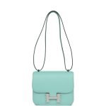 Hermes Constance 18 Aqua Chevre Palladium Hardware 73711 product photo 6