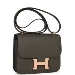 Hermes Constance 18 Vert De Gris Epsom Rose Gold Hardware 73841 product photo 2