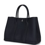 Hermes Garden Party 30 Bleu Nuit Negonda Palladium Hardware 74011 product photo 4