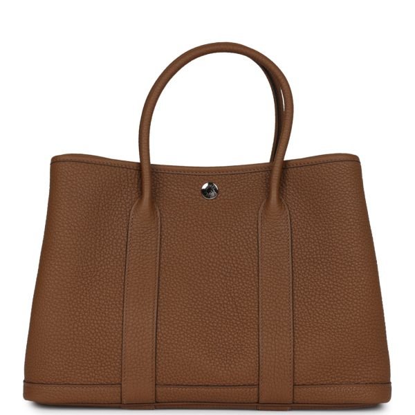 Hermes Garden Party 30 Alezan Negonda Palladium Hardware 74092 product photo 1
