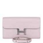 Hermes Constance Wallet To Go Mauve Pale Evercolor Palladium Hardware 74133 product photo 1