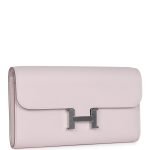 Hermes Constance Wallet To Go Mauve Pale Evercolor Palladium Hardware 74133 product photo 2