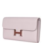 Hermes Constance Wallet To Go Mauve Pale Evercolor Palladium Hardware 74133 product photo 5