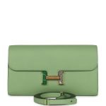 Hermes Constance Wallet To Go Vert Criquet Epsom Marquette Gold Hardware 74172 product photo 1