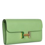 Hermes Constance Wallet To Go Vert Criquet Epsom Marquette Gold Hardware 74172 product photo 2
