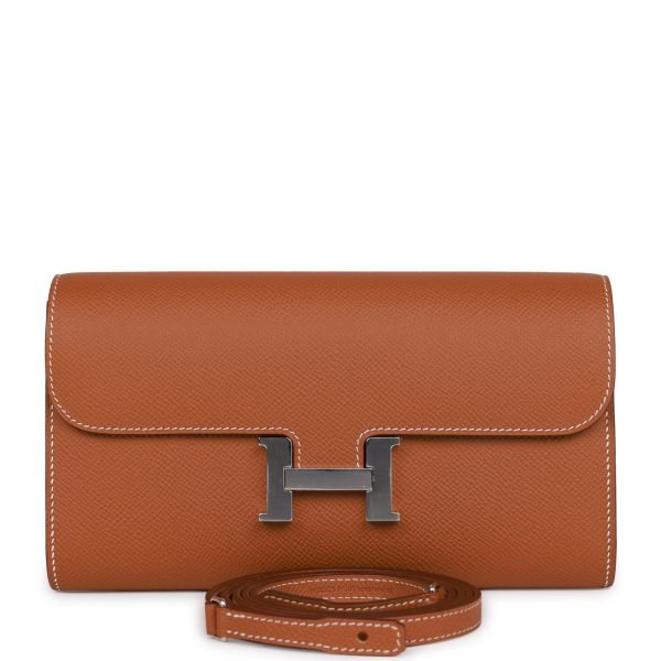Hermes Constance Wallet To Go Gold Epsom Palladium Hardware 74175 product photo 1