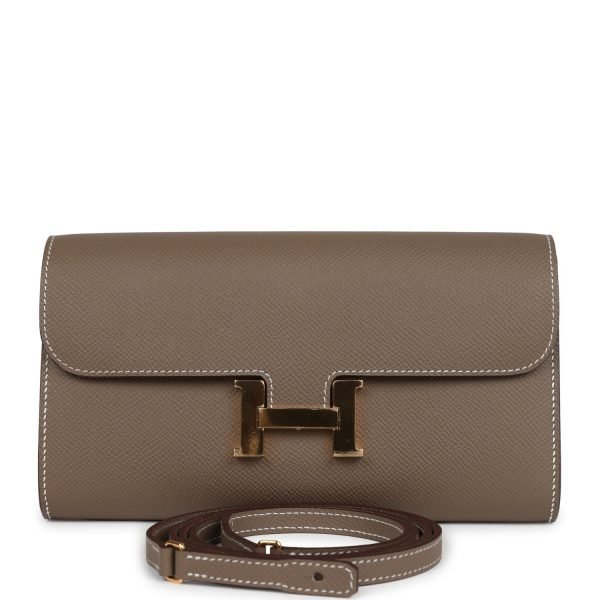 Hermes Constance Wallet To Go Etoupe Epsom Gold Hardware 74211 product photo 1