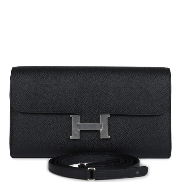 Hermes Constance Wallet To Go Black Epsom Palladium Hardware 74214 product photo 1