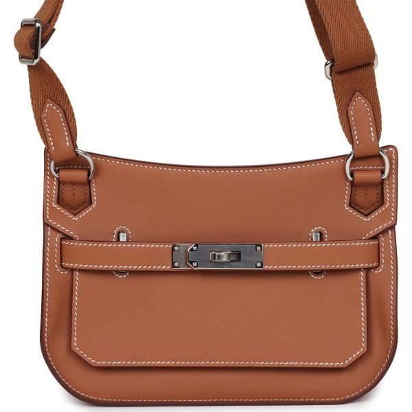 Hermes Mini Jypsiere Gold Swift Palladium Hardware 74254 product photo 1