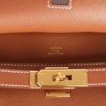 Hermes Jypsiere Mini Gold Evercolor Gold Hardware 74293 product photo 7