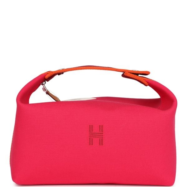 Hermes Bride-A-Brac GM Hibiscus Canvas Palladium Hardware 74367 product photo 1