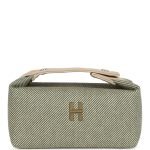 Hermes Bride-A-Brac PM Vert Foret H Natte Canvas And Wool Palladium Hardware 74368 product photo 1