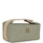 Hermes Bride-A-Brac PM Vert Foret H Natte Canvas And Wool Palladium Hardware 74368 product photo 2