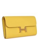 Hermes Constance To Go Wallet Jaune De Naples Epsom Gold Hardware 74560 product photo 2