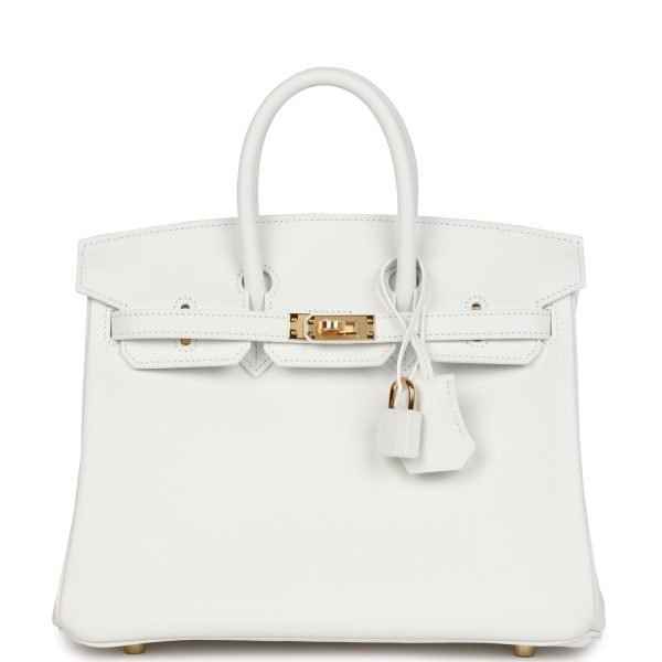 Hermes Birkin 25 New White Swift Gold Hardware 79037 product photo 1