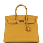 Hermes Birkin 35 Jaune Ambre Epsom Gold Hardware 79854 product photo 1