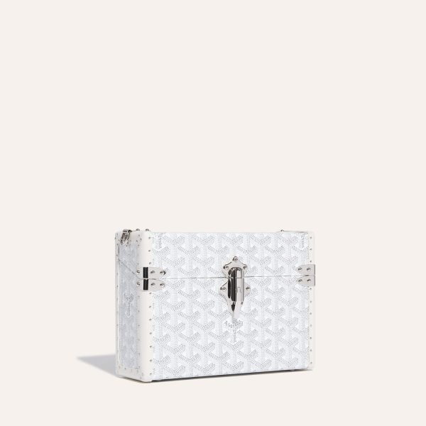 Goyard Cassette Trunk Bag White