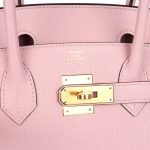 Hermes Birkin 30 Rose Sakura Chevre Mysore Gold Hardware 80772 product photo 6
