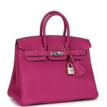 Hermes Special Order (hss) Birkin 25 Rose Poupre Verso Togo Brushed Palladium Hardware 80773 product photo 2