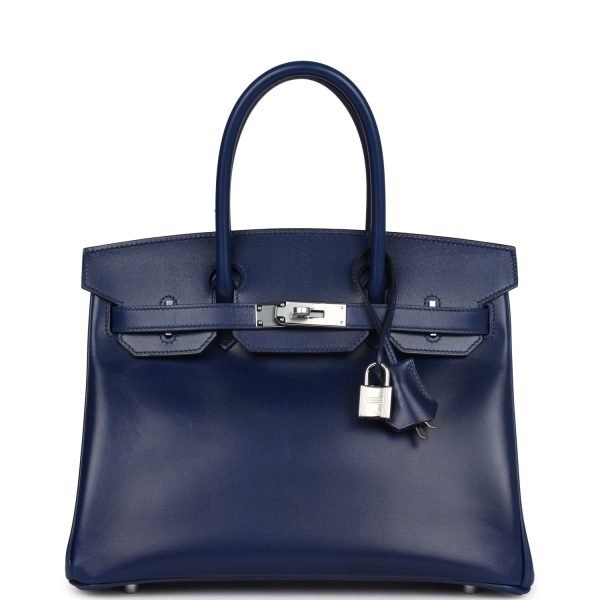 Hermes Birkin 30 Bleu Saphir Box Palladium Hardware 81604 product photo 1