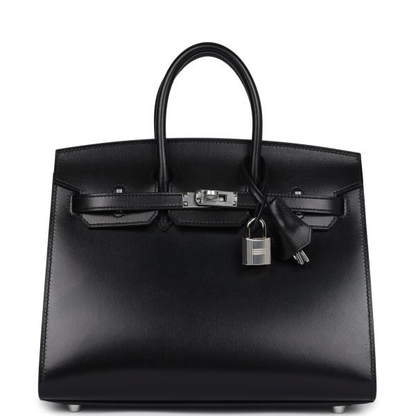 Hermes Birkin Sellier 25 Black Box Palladium Hardware 81606 product photo 1