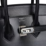 Hermes Birkin Sellier 25 Black Box Palladium Hardware 81606 product photo 6