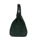 Hermes Birkin 35 Vert Anglais Feutre Wool And Vert Fonce Feutre Swift Palladium Hardware 81687 product photo 3