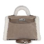 Hermes Teddy Kelly 20 Gris Caillou And Etoupe Swift Palladium Hardware 81688 product photo 1