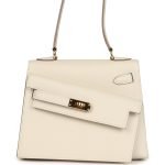 Hermes Kelly Sellier En Desordre 20 Craie Epsom Gold Hardware 81690 product photo 1