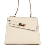 Hermes Kelly Sellier En Desordre 20 Craie Epsom Gold Hardware 81690 product photo 3