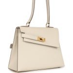 Hermes Kelly Sellier En Desordre 20 Craie Epsom Gold Hardware 81690 product photo 2