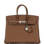 Hermes Birkin 25 Alezan Togo Palladium Hardware 81731 product photo 1