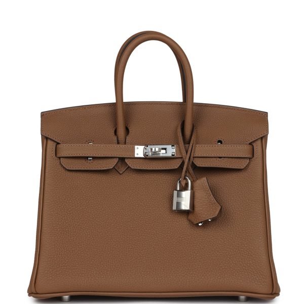 Hermes Birkin 25 Alezan Togo Palladium Hardware 81731 product photo 1