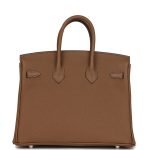 Hermes Birkin 25 Alezan Togo Palladium Hardware 81731 product photo 4