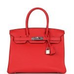 Hermes Birkin 30 Rouge De Coeur Togo Palladium Hardware 81765 product photo 1