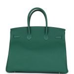 Hermes Birkin 35 Vert Moyen Togo Palladium Hardware 81781 product photo 4
